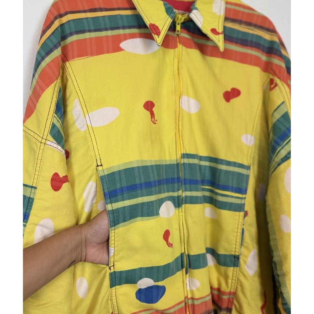 Vintage Gene Ewing BIS Color block Patchwork Wearable Flashy Art Jacket S Read - Picture 9 of 12